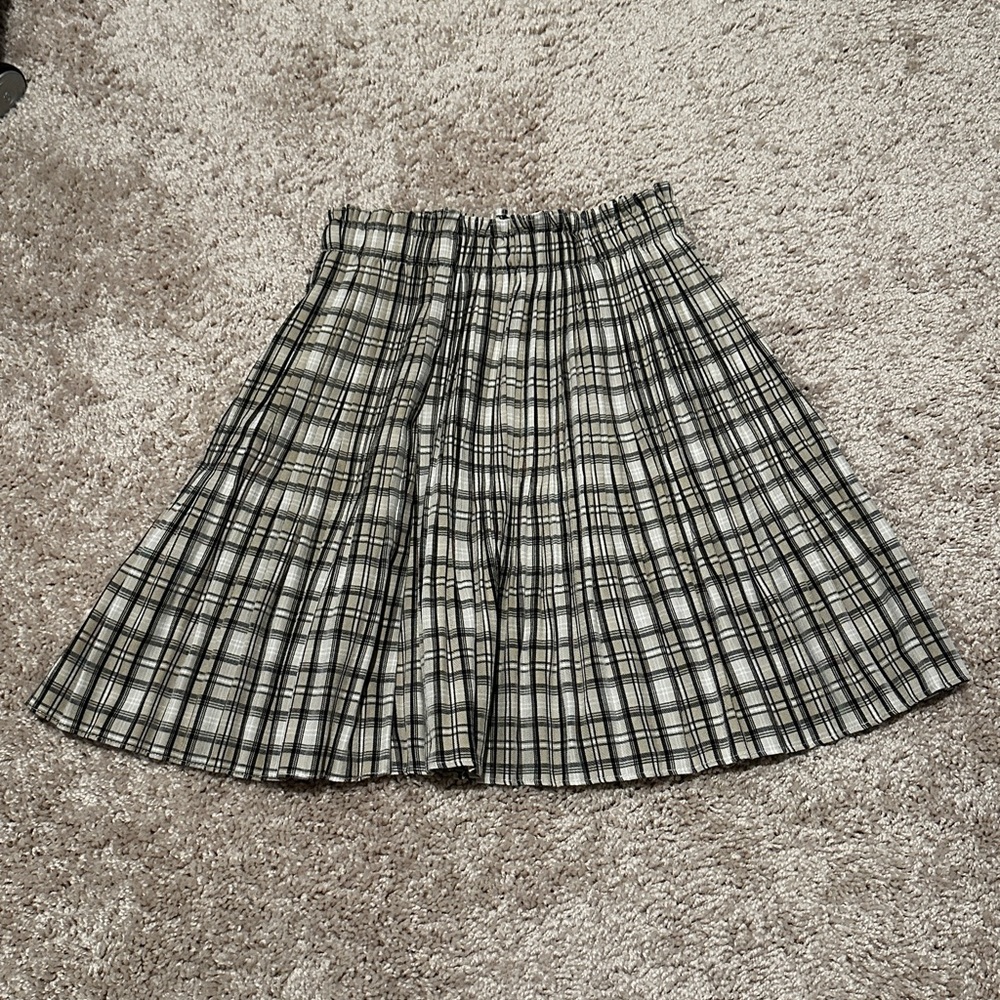 Plaid A-Line Skirt
